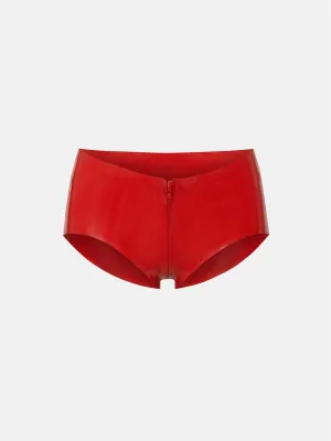 Rooney Latex Hotpants Red