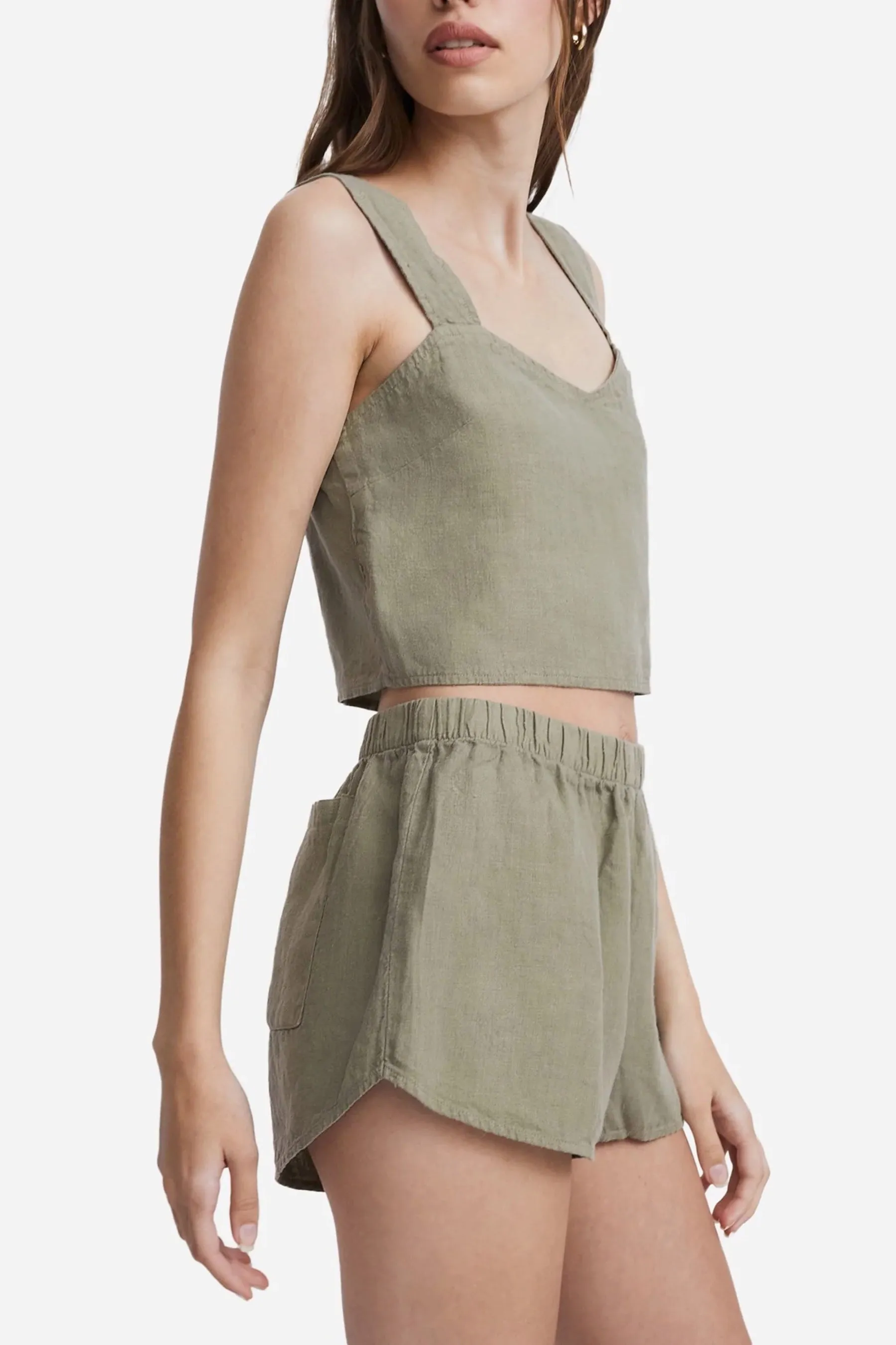 Sage Linen Short