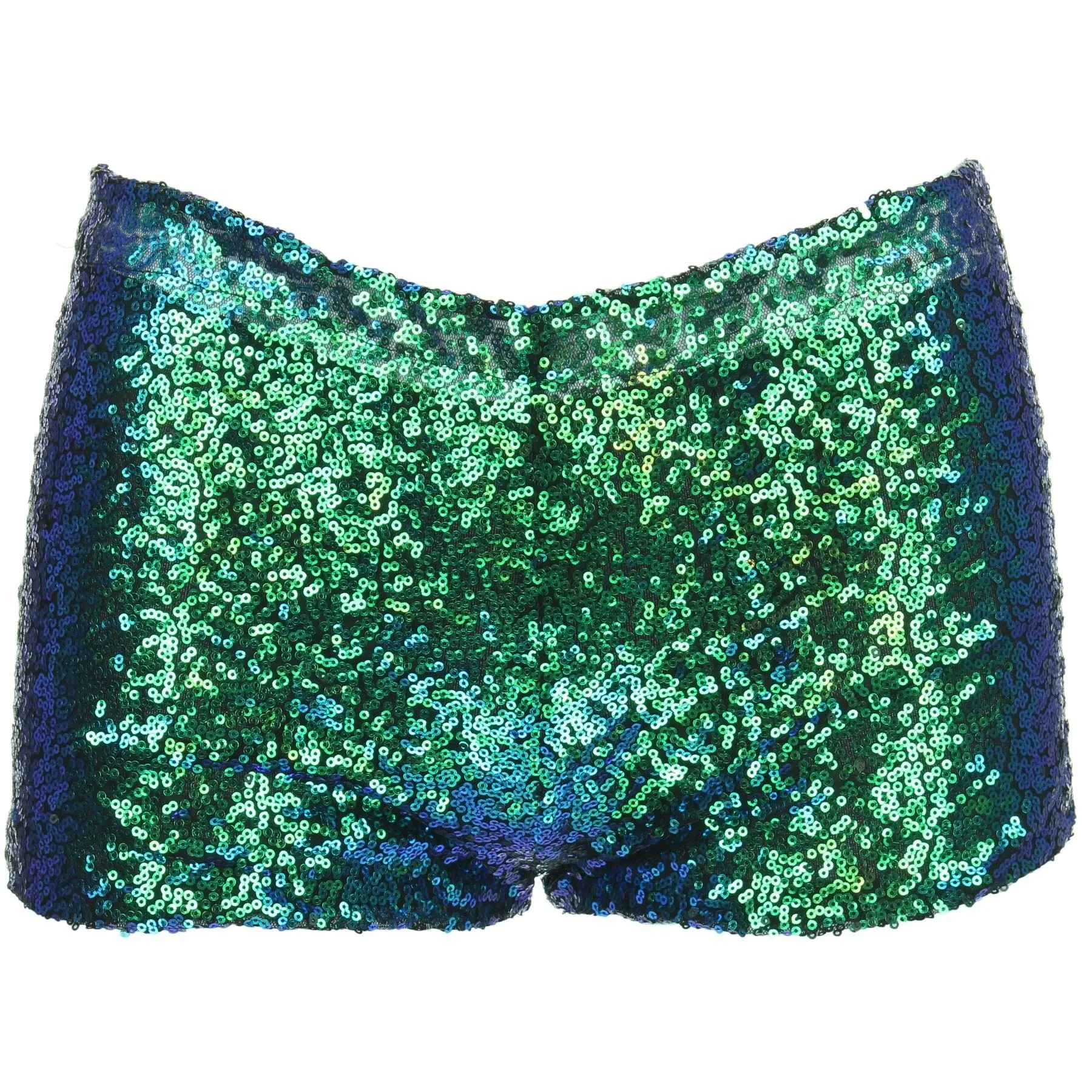 Sequin Hot Pants - Green