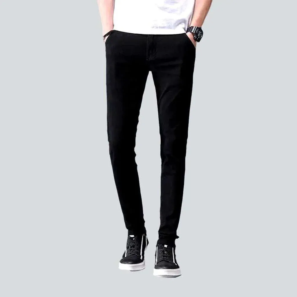 Slim men's denim pants