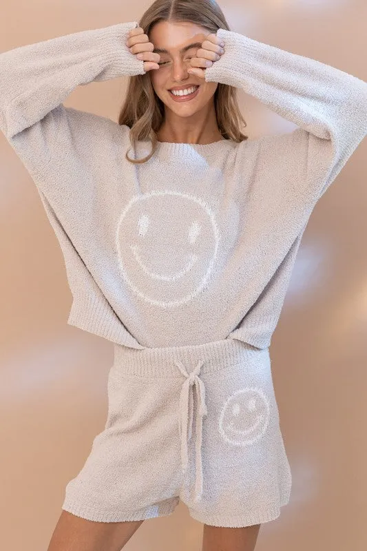 Smile Cloud Soft Top with Shorts Set