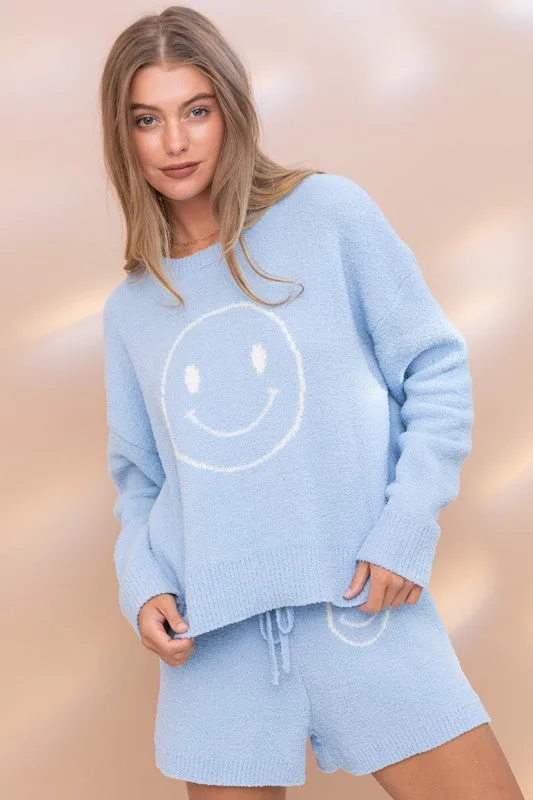 Smile Cloud Soft Top with Shorts Set