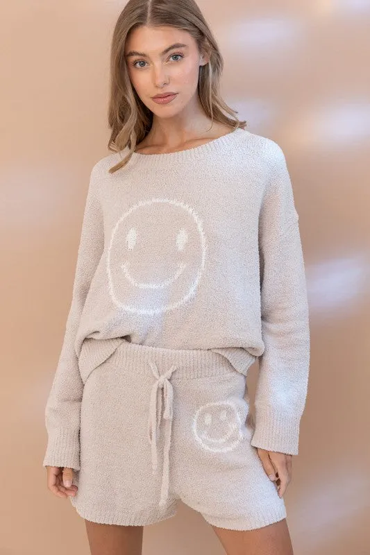 Smile Cloud Soft Top with Shorts Set