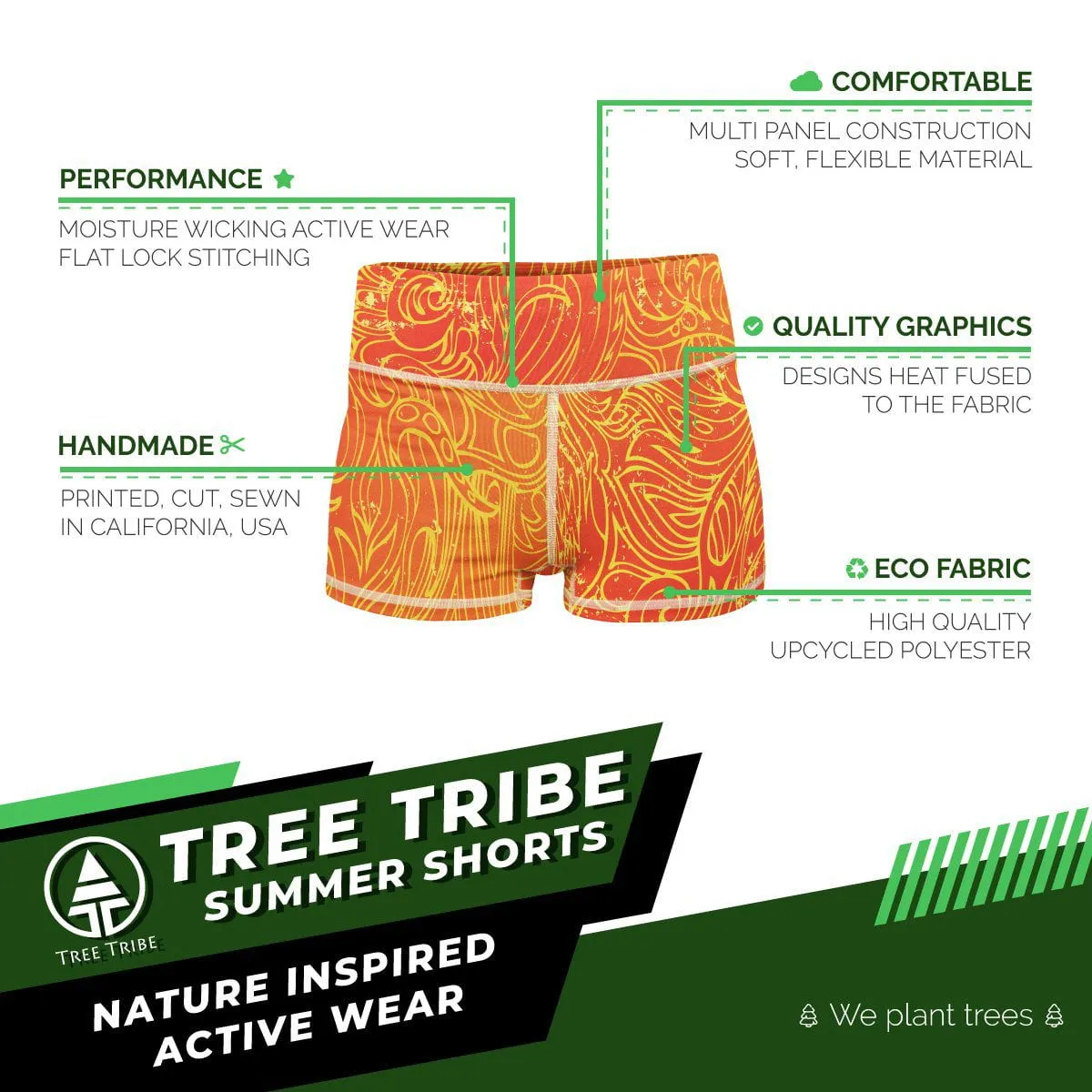 Solar Hypnosis Yoga Shorts