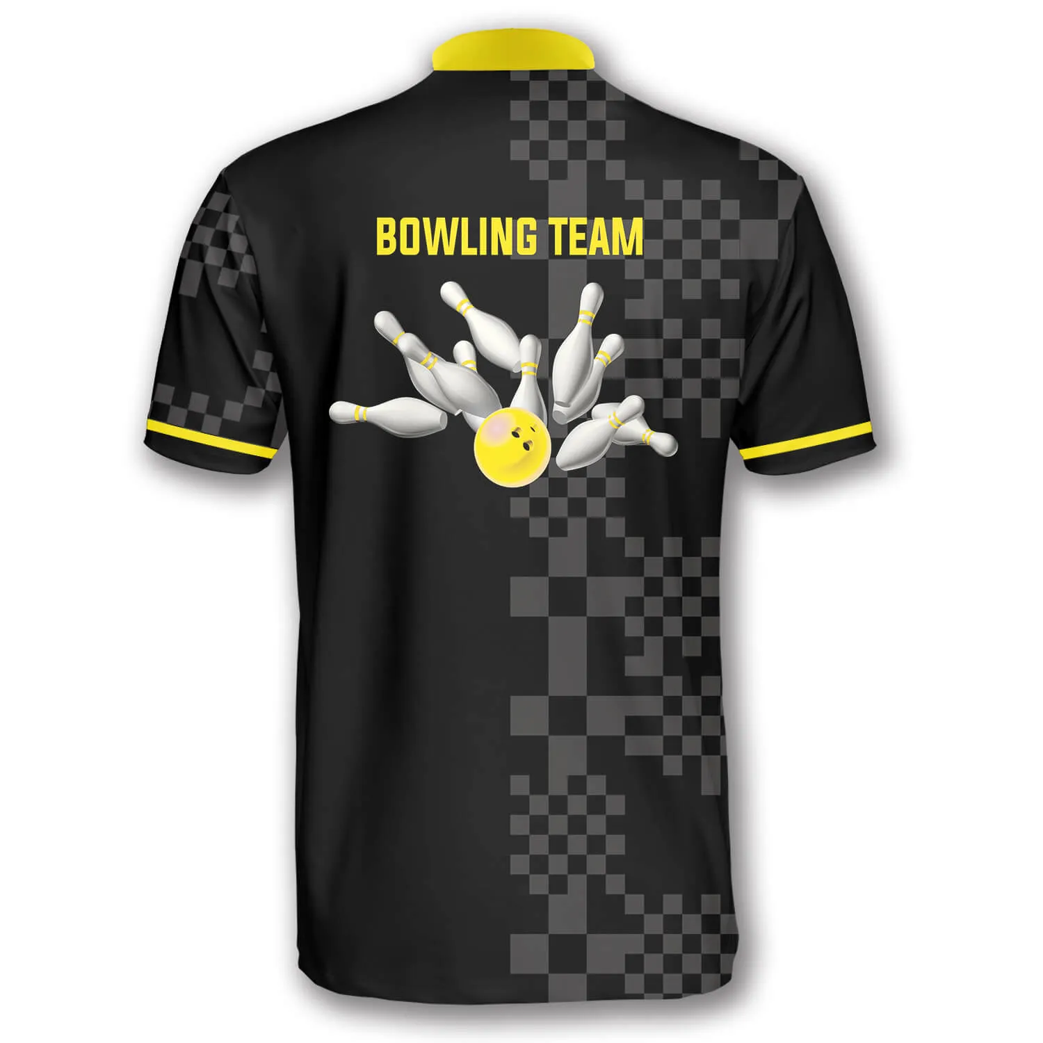 Sporty Abstract Pattern Custom Bowling Jerseys for Men, 3D All Over Print Bowling Shirt, Bowling Team Shirt