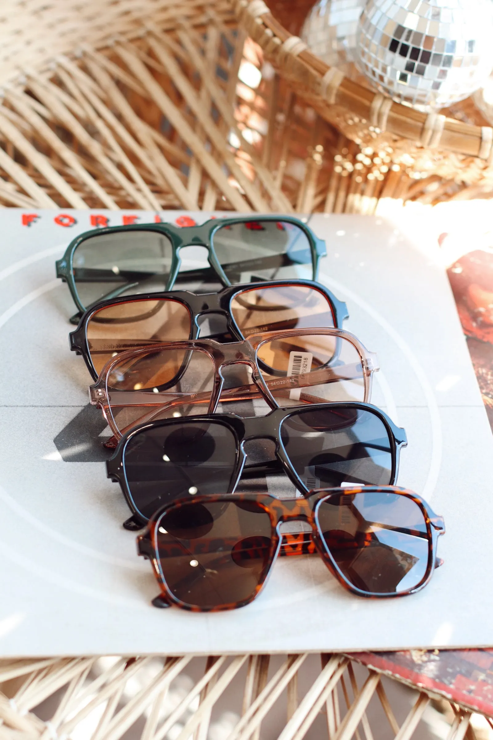 Square Casual Tinted Sunglasses