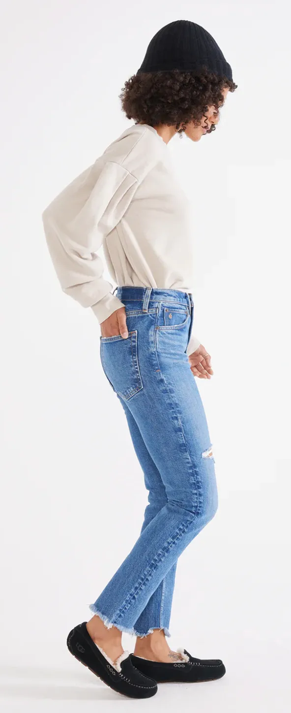 The Scarlet Mid Rise Slim Jean by Ética Denim - Midnight Frost