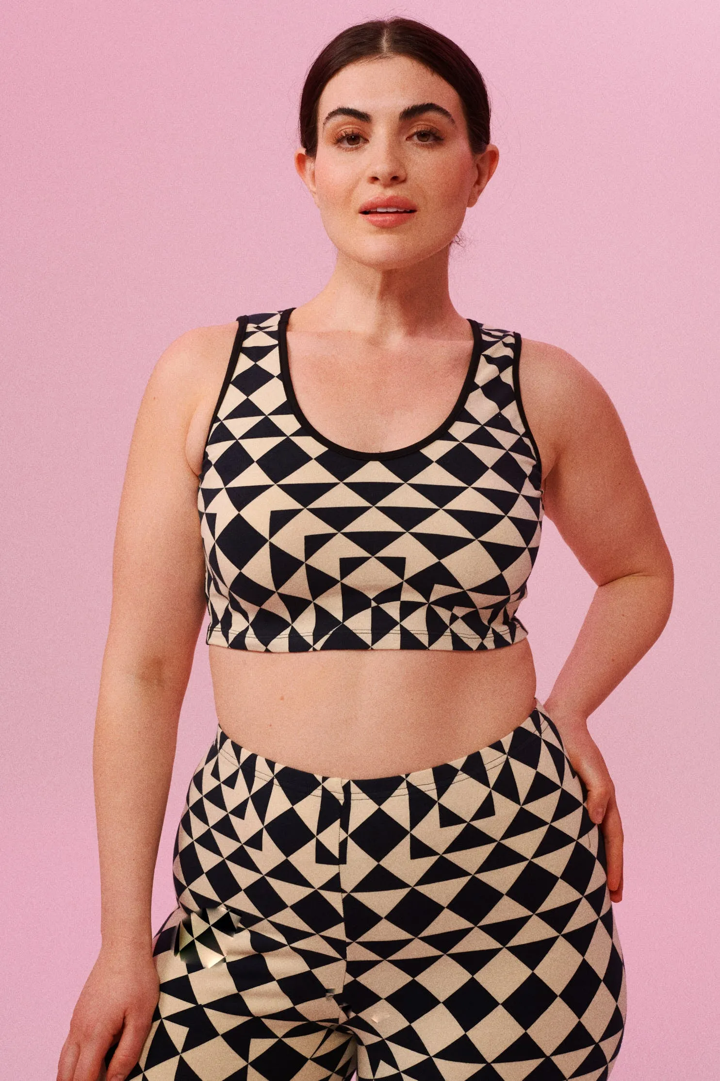 TWINKS CROP TOP - TRI PRINT