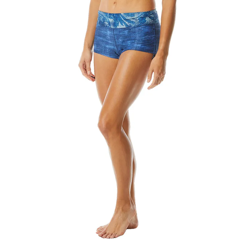 TYR -  Women's Active Della Boyshort-Maui - Denim