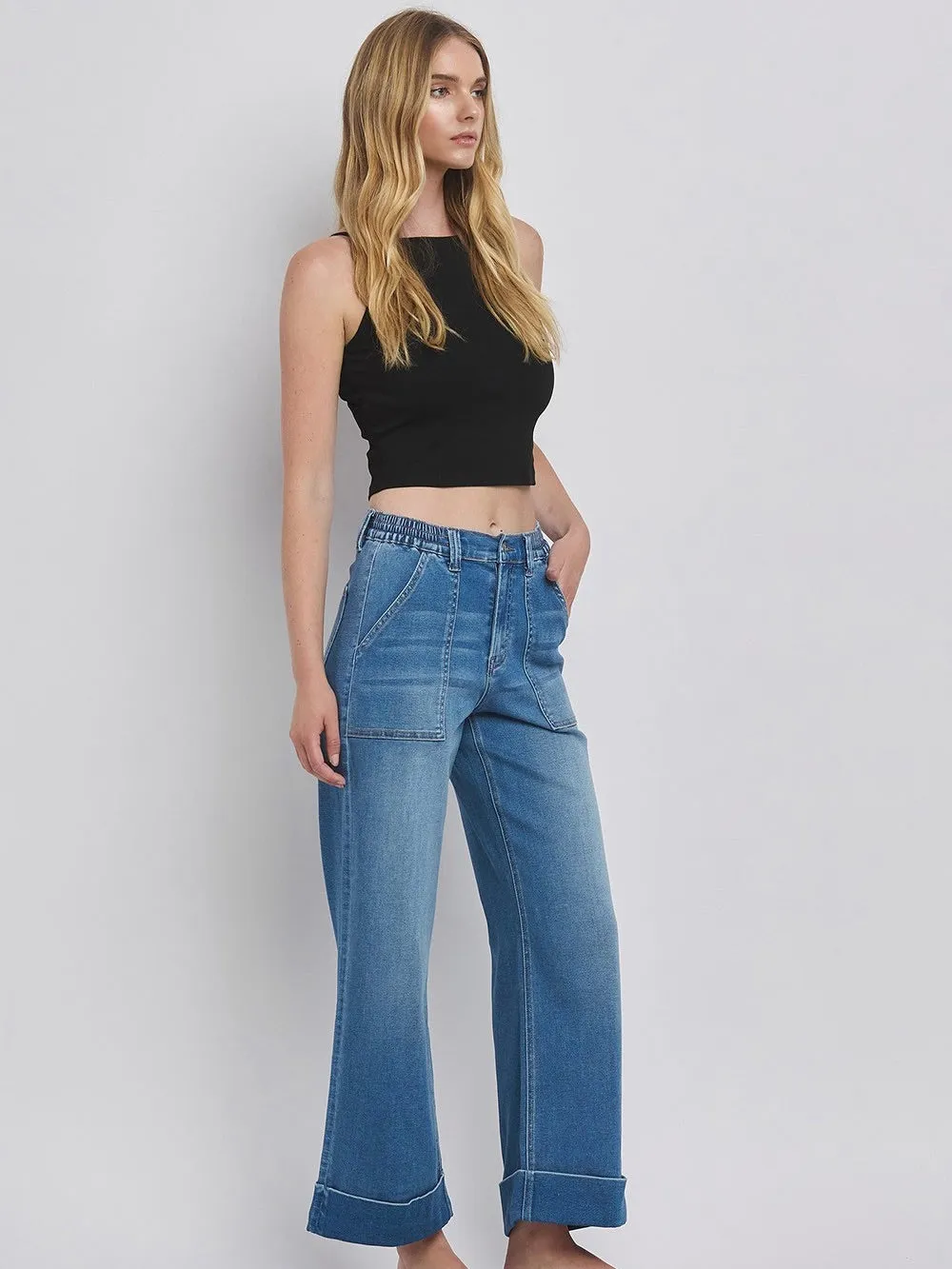 Vervet : Super Soft Baggy Wide Leg Jean