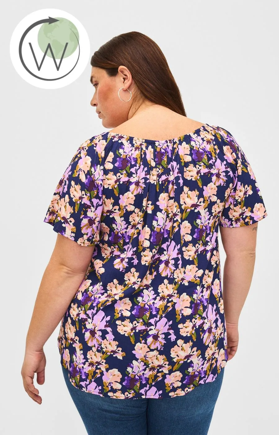 Zizzi Bella Blouse in Floral Print